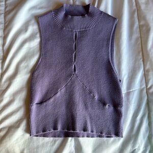 Sleeveless Sweater Top